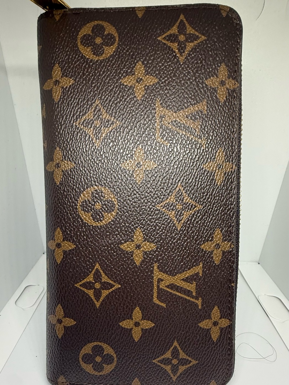 Louis Vuitton Monogram Zip Wallet in Brown and Tan